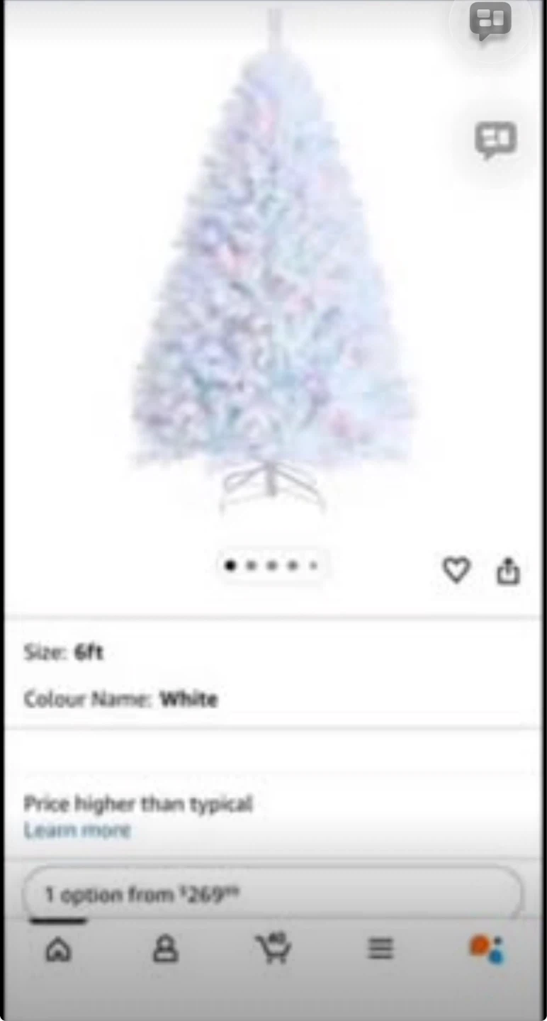 White 6ft Artificial Christmas Tree - photo 3