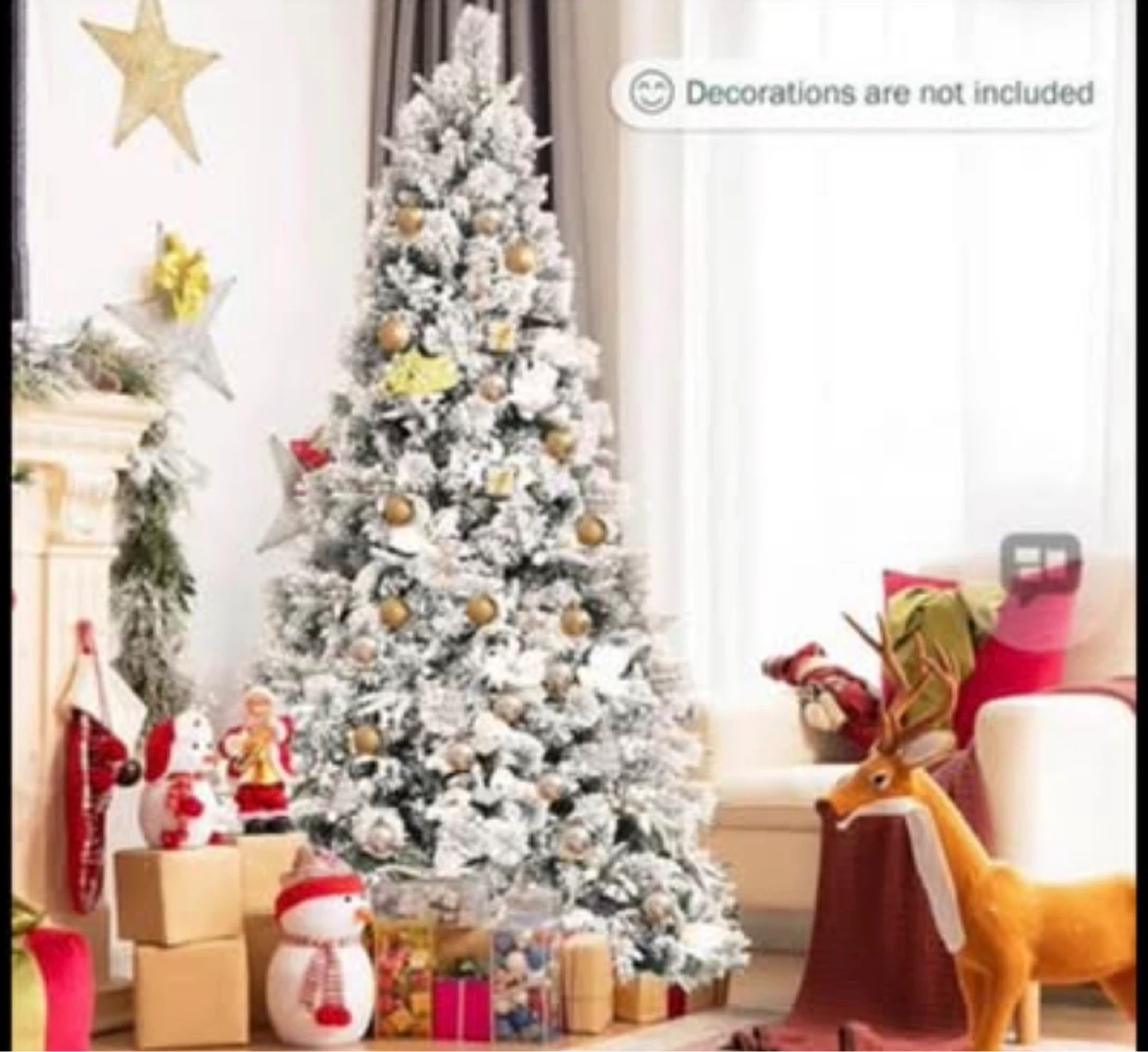 Snow Flocked Christmas Tree - PVC+PE Mix