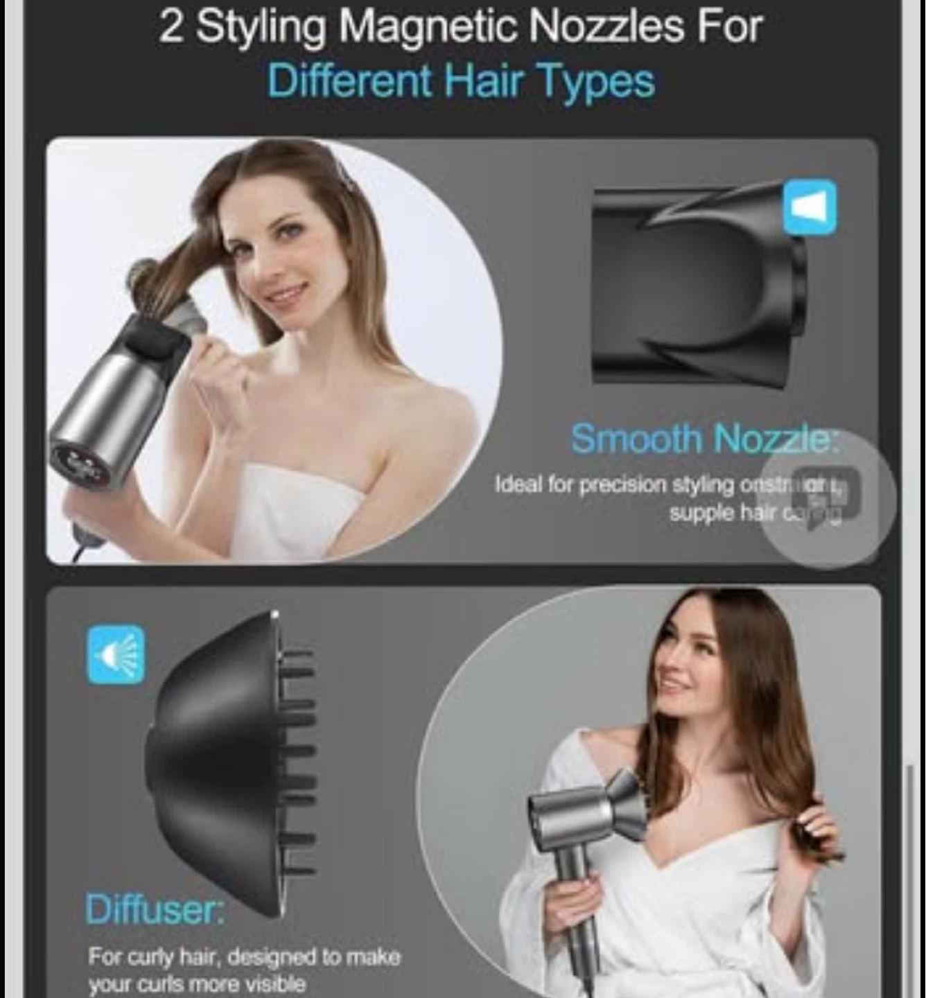 High-Speed Hair Dryer with 150000 RPM Motor - photo 4