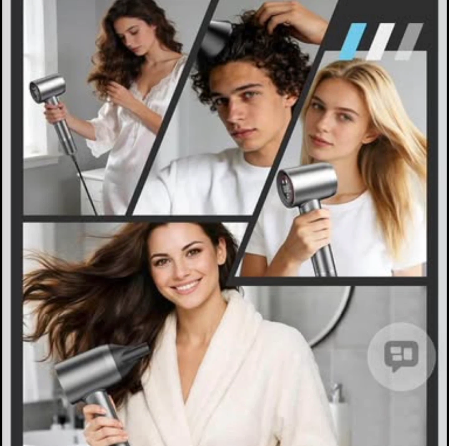 High-Speed Hair Dryer with 150000 RPM Motor - photo 3