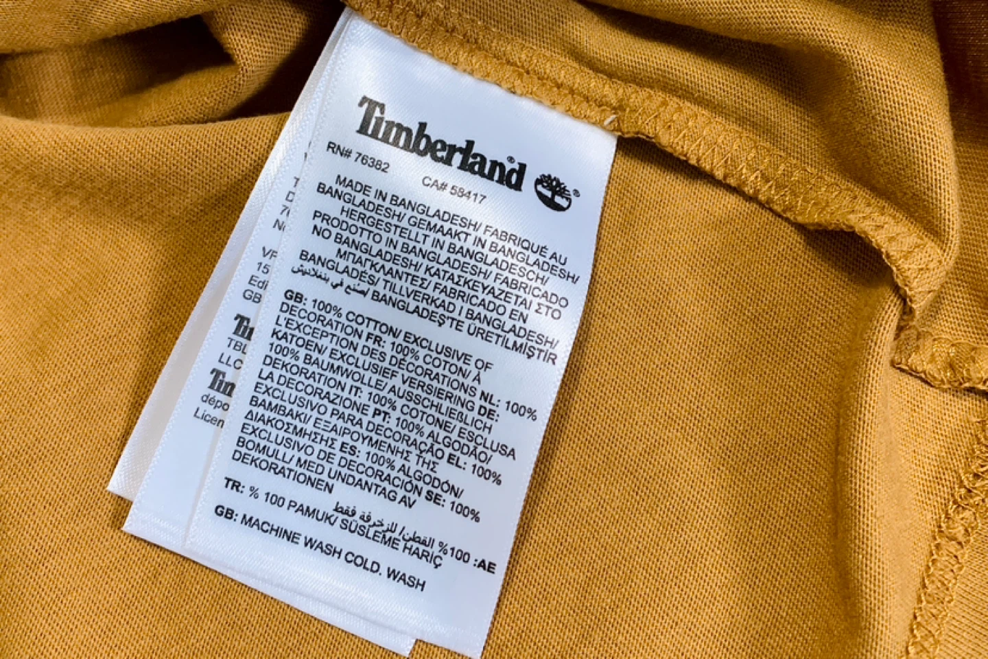 Timberland Mens/Youth Boys Long Sleeve T-Shirt Stack Logo NEW - photo 5