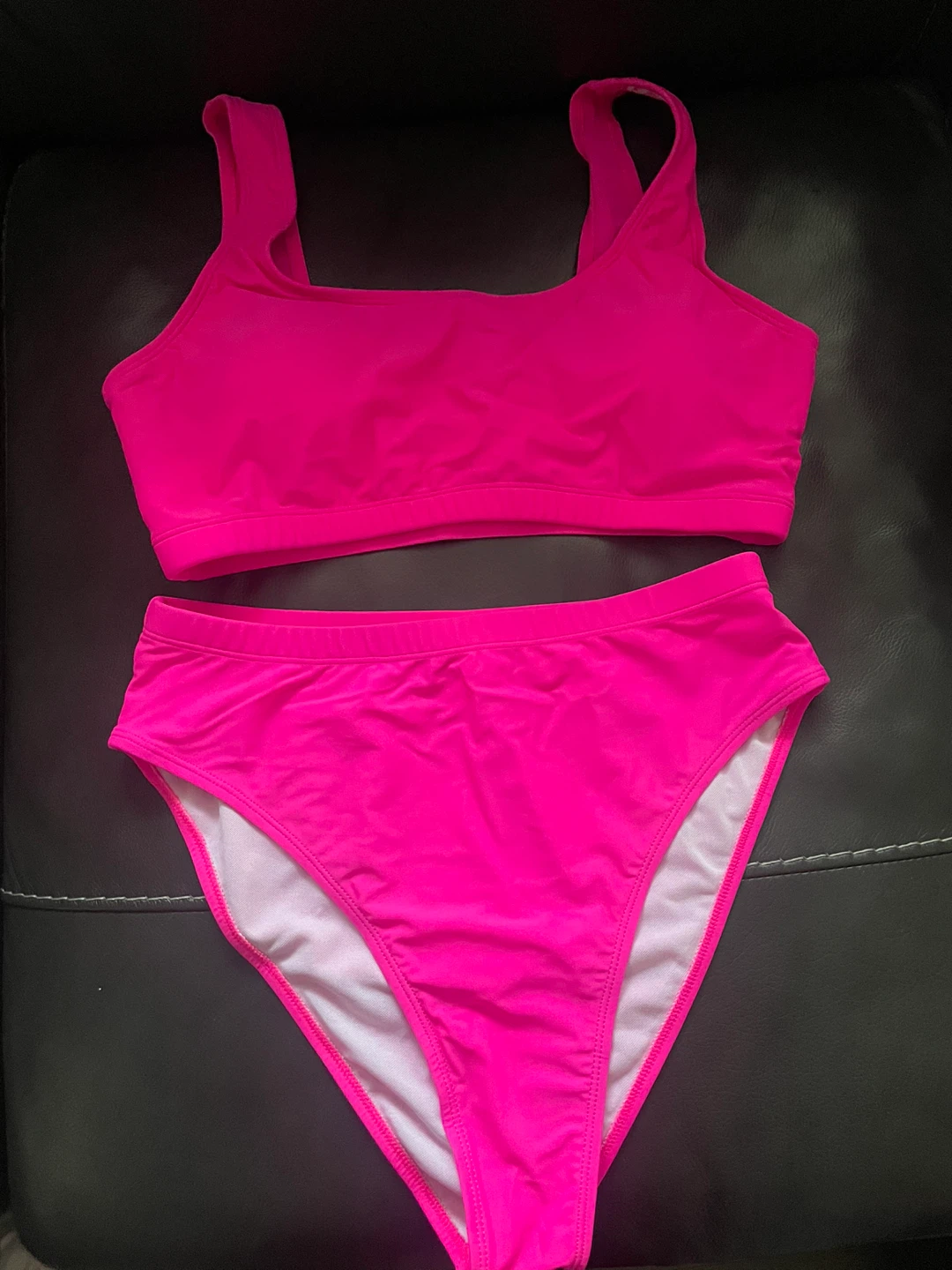 NEW! Women's Pink High-Waisted Bikini Set