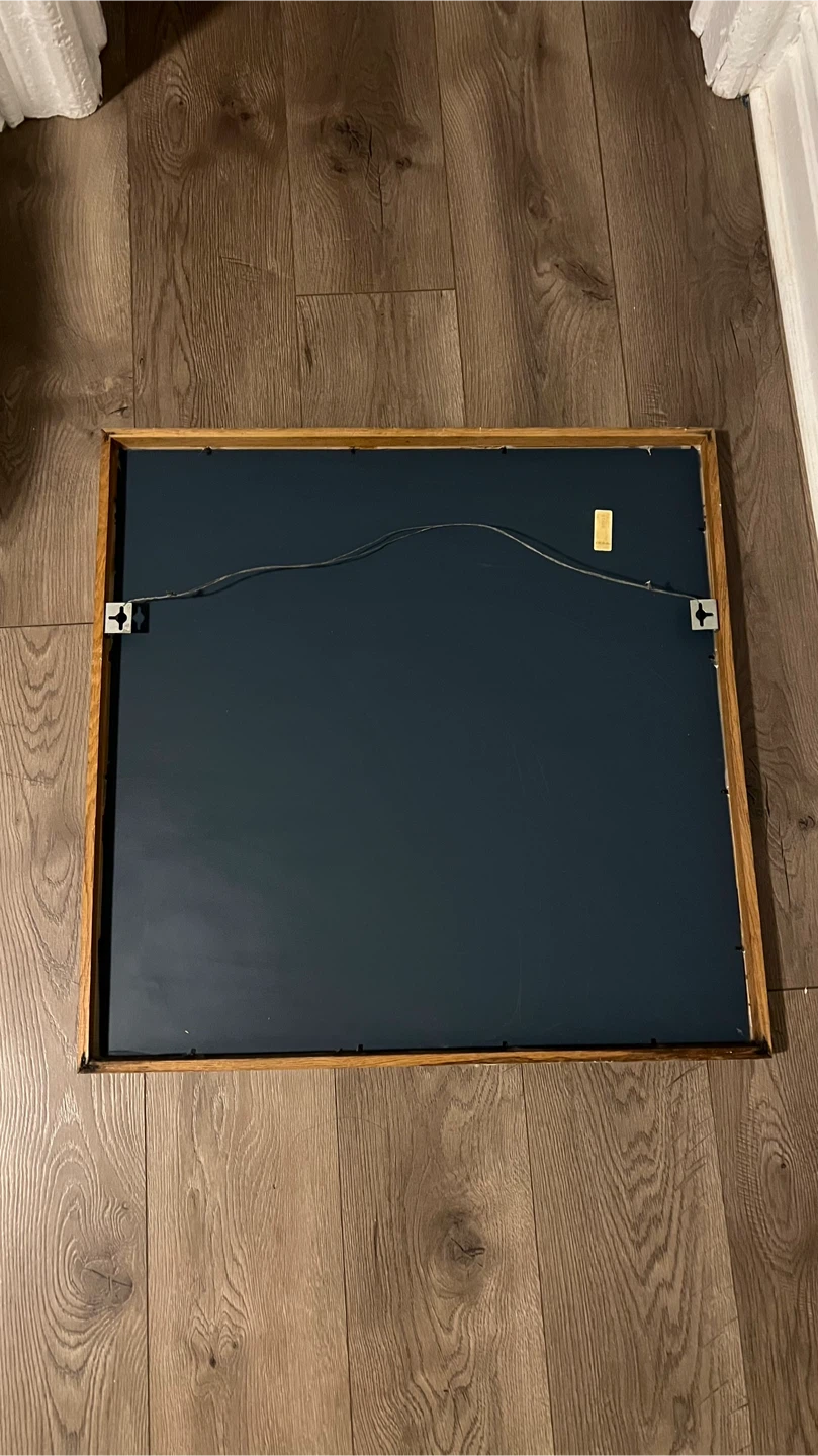 Square Wood Frame Mirror - photo 2