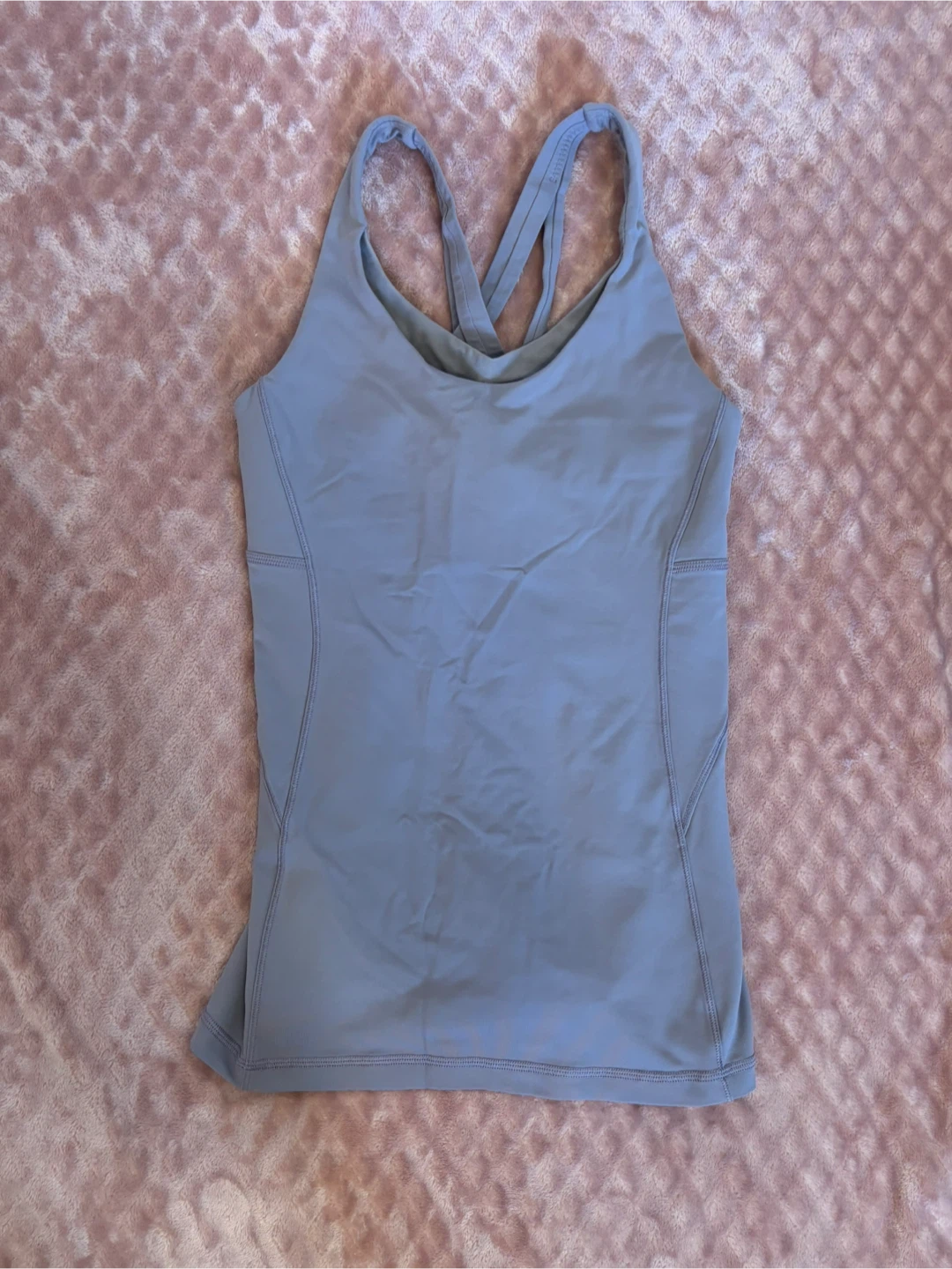 Lululemon Tank Top Size 6 Lavender Criss-Cross Back