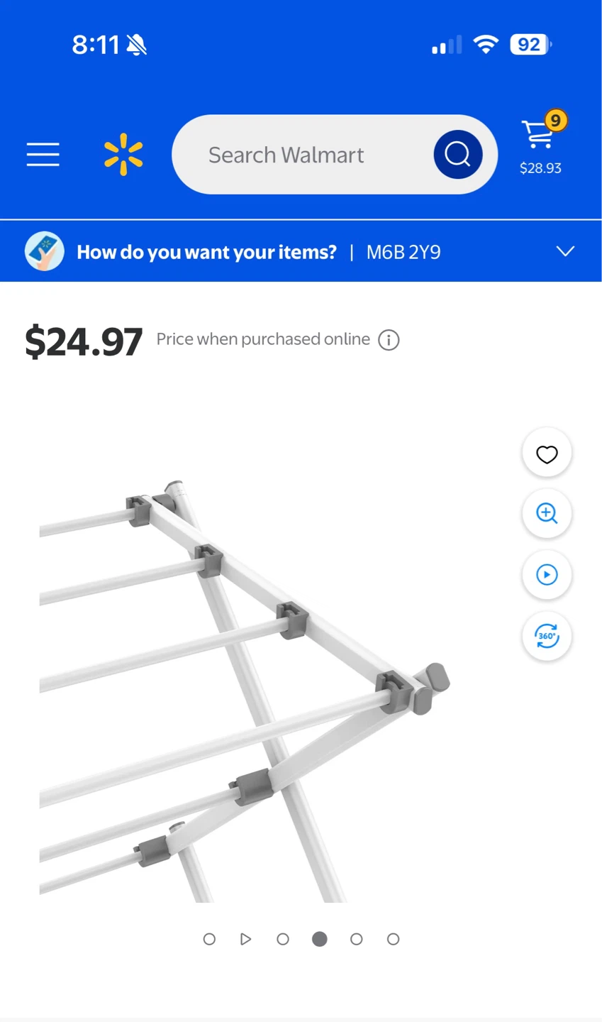 Mainstays Folding Drying Rack - photo 2