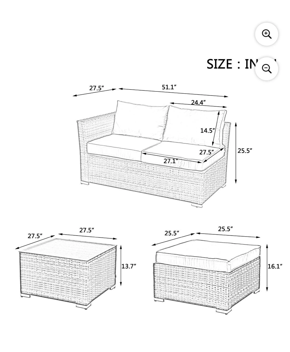 Muebles exteriores 5 piezas - photo 5