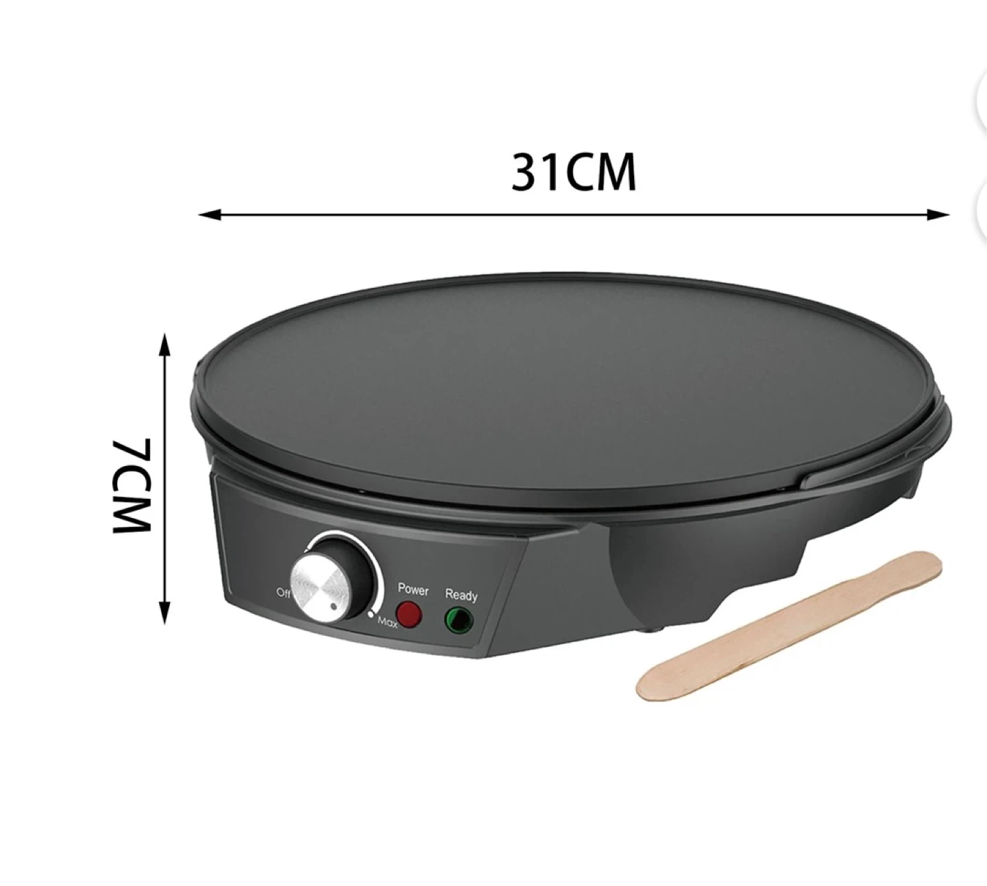 Electric Crepe Maker Griddle 31cm - photo 3