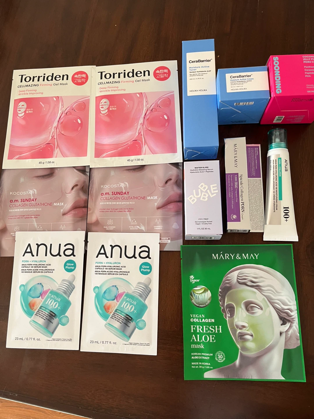 Korean Skincare Lot - Masks, Creams, Serums