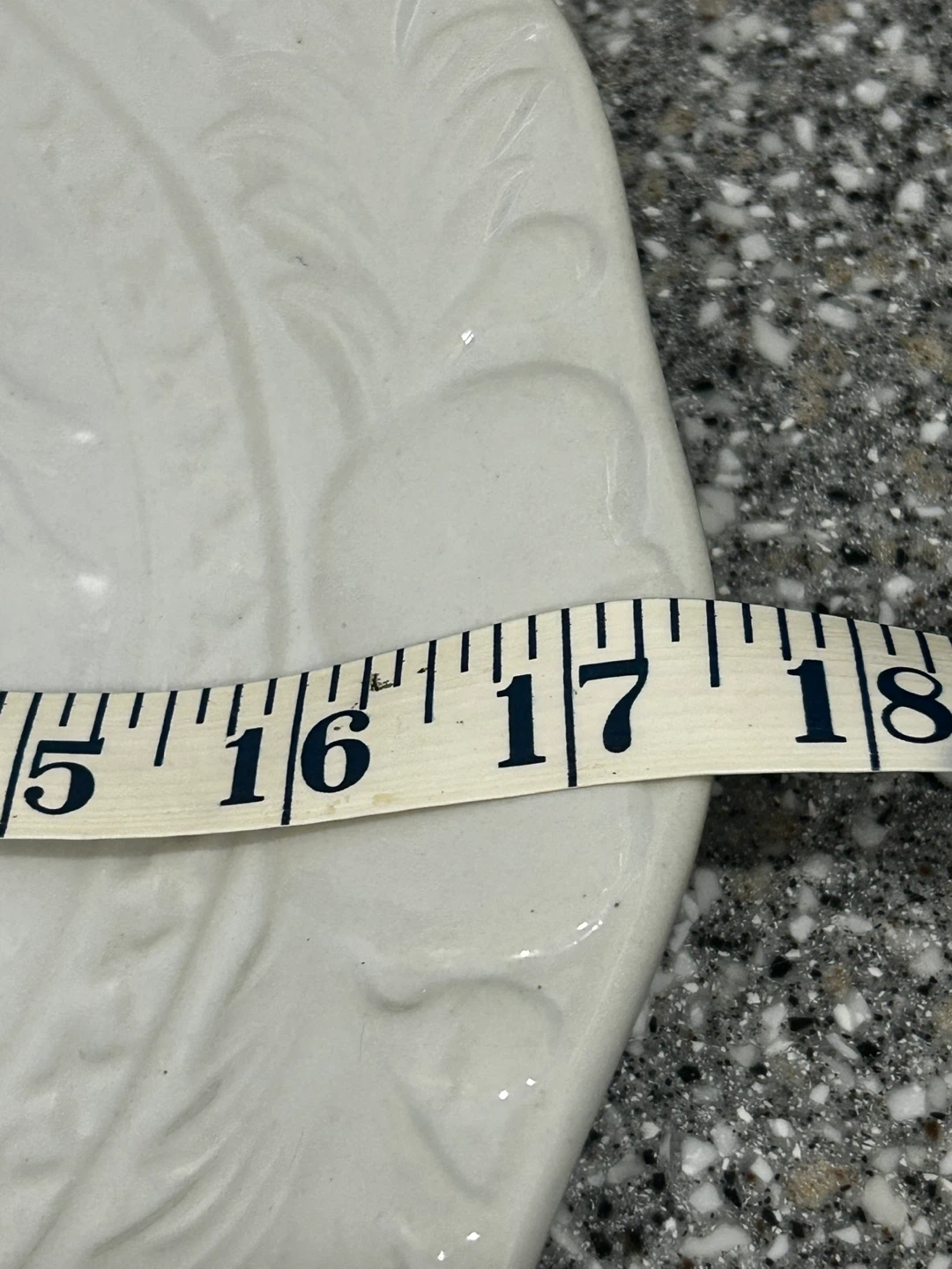 Large White Embossed Turkey Serving Platter 🥕– Holiday - photo 5