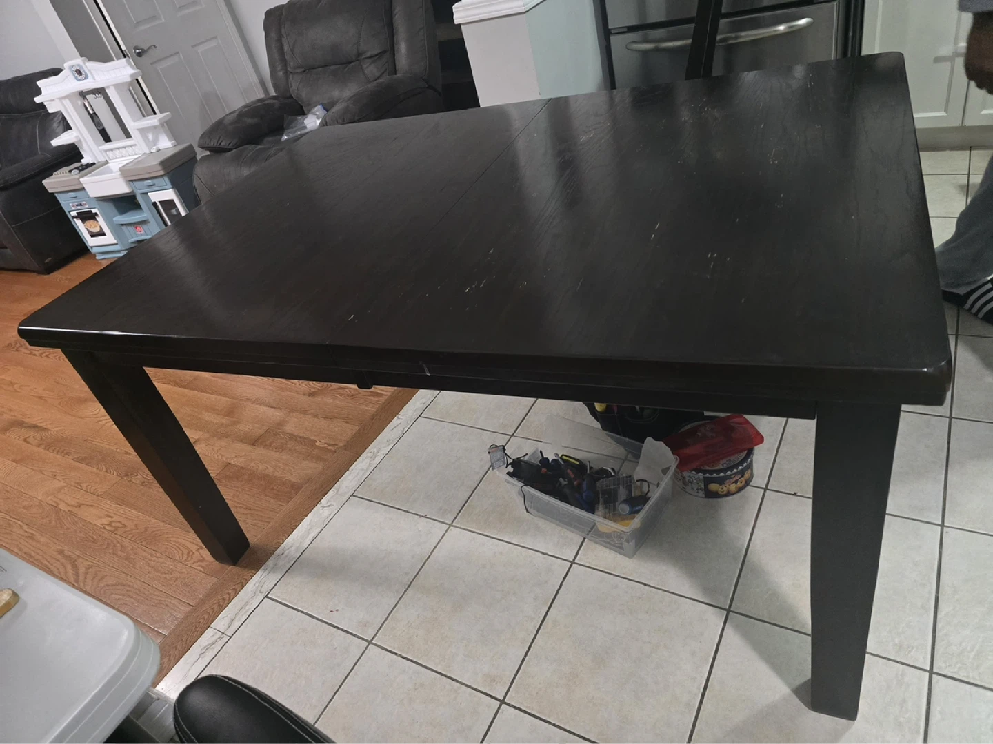 Dark Wood Dining Table - photo 5