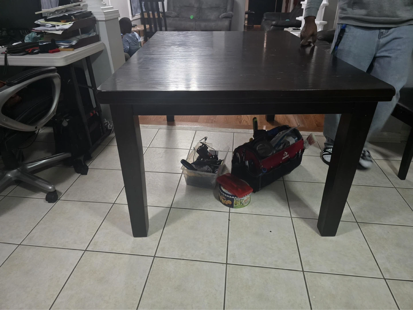 Dark Wood Dining Table - photo 2