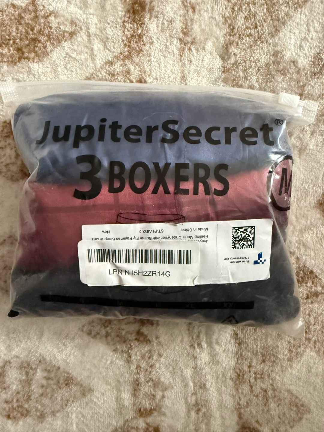 New JupiterSecret Men's Satin Boxer Shorts - 3 Pack