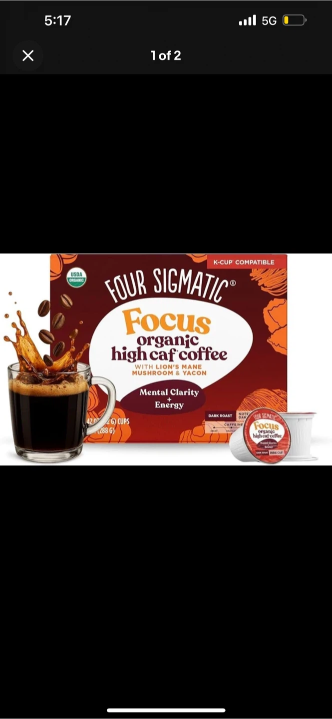 Four Sigmatic Organic High Caf Coffee K-Cups
