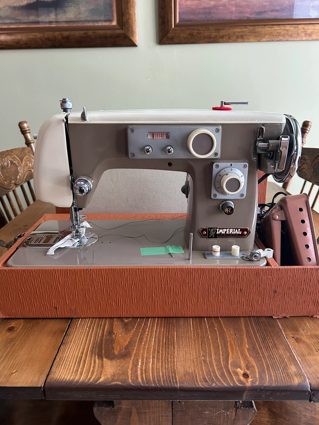 Vintage Imperial Sewing Machine Model 535