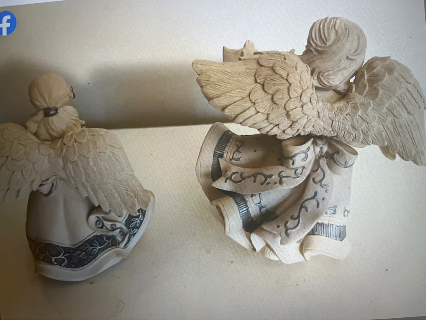 Sarah’s Angel 2002 figurines with heart and scroll - photo 4