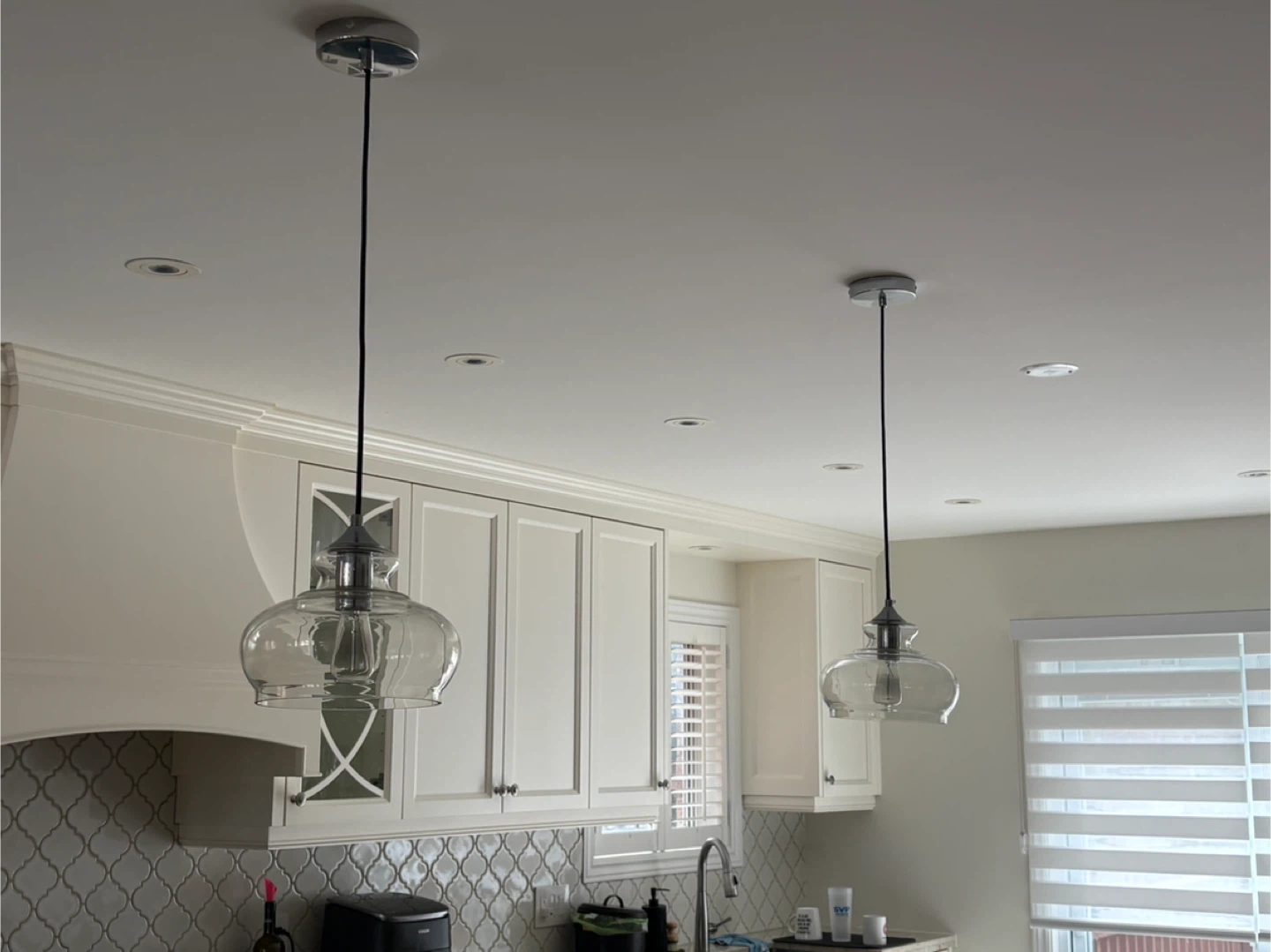 Clear Glass Pendant Lights (Set of 2) - photo 2