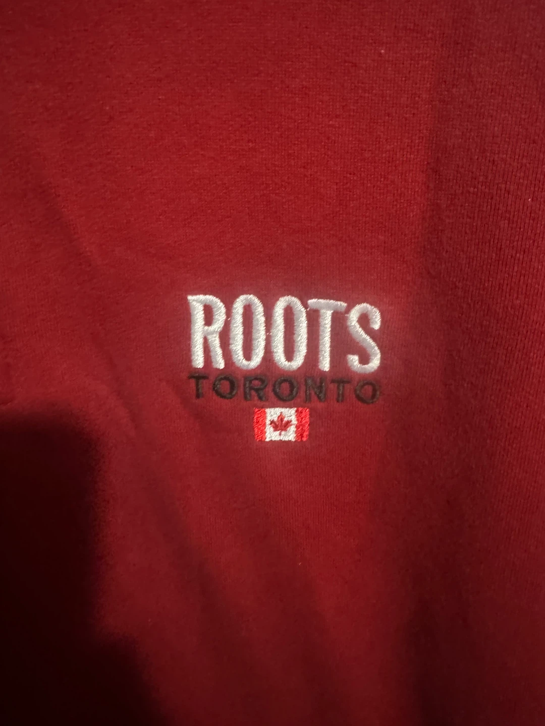 Roots Athletics Red 1/4 Zip Sweatshirt L/G - photo 2