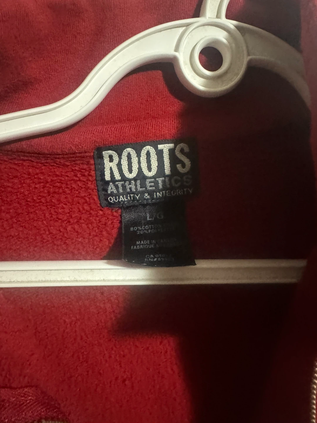 Roots Athletics Red 1/4 Zip Sweatshirt L/G - photo 4