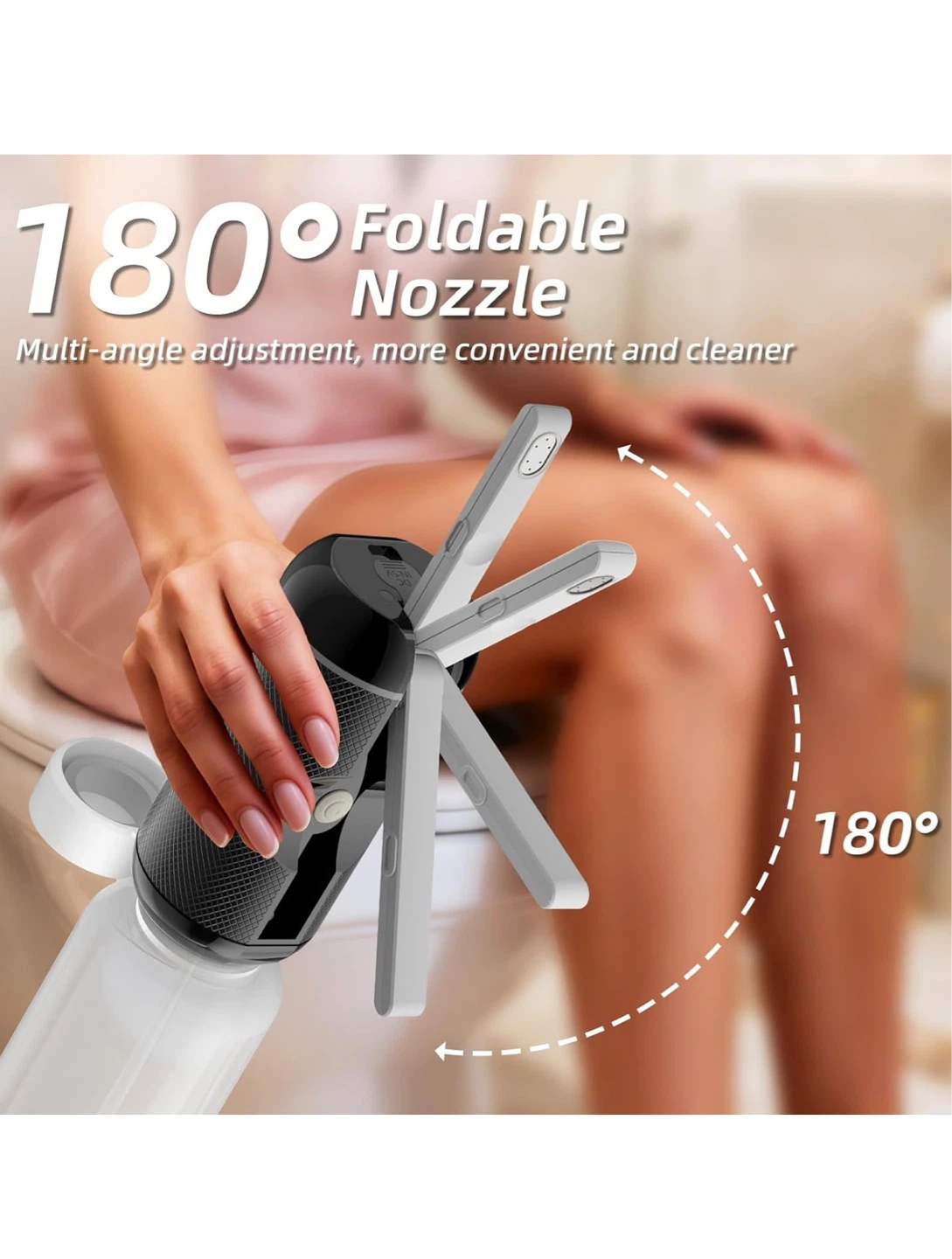 Portable Bidet Rechargeable Mini Handheld Travel Bidet Black - photo 3