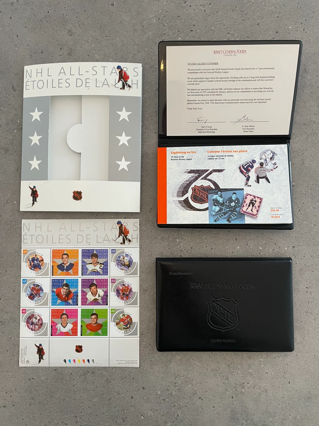 Kraft General Foods NHL All-Stars Stamp Collection