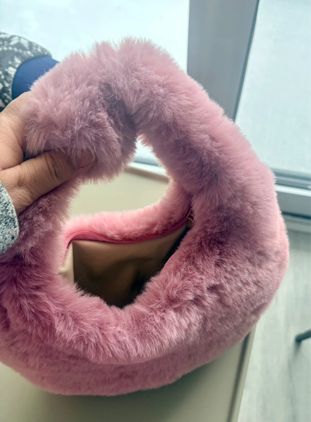 Pink Faux Fur Handbag - photo 2