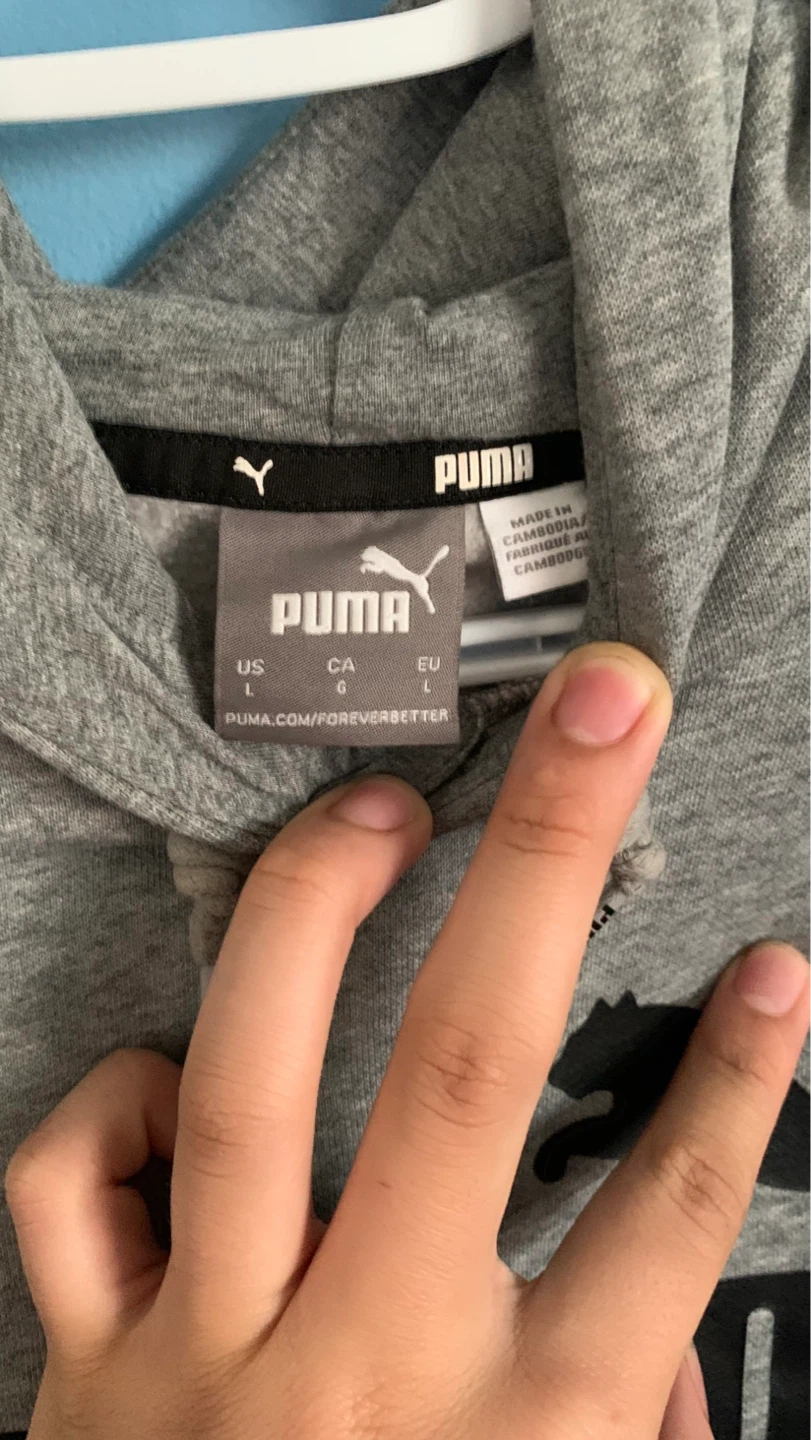 Puma Grey Hoodie Size L - photo 2