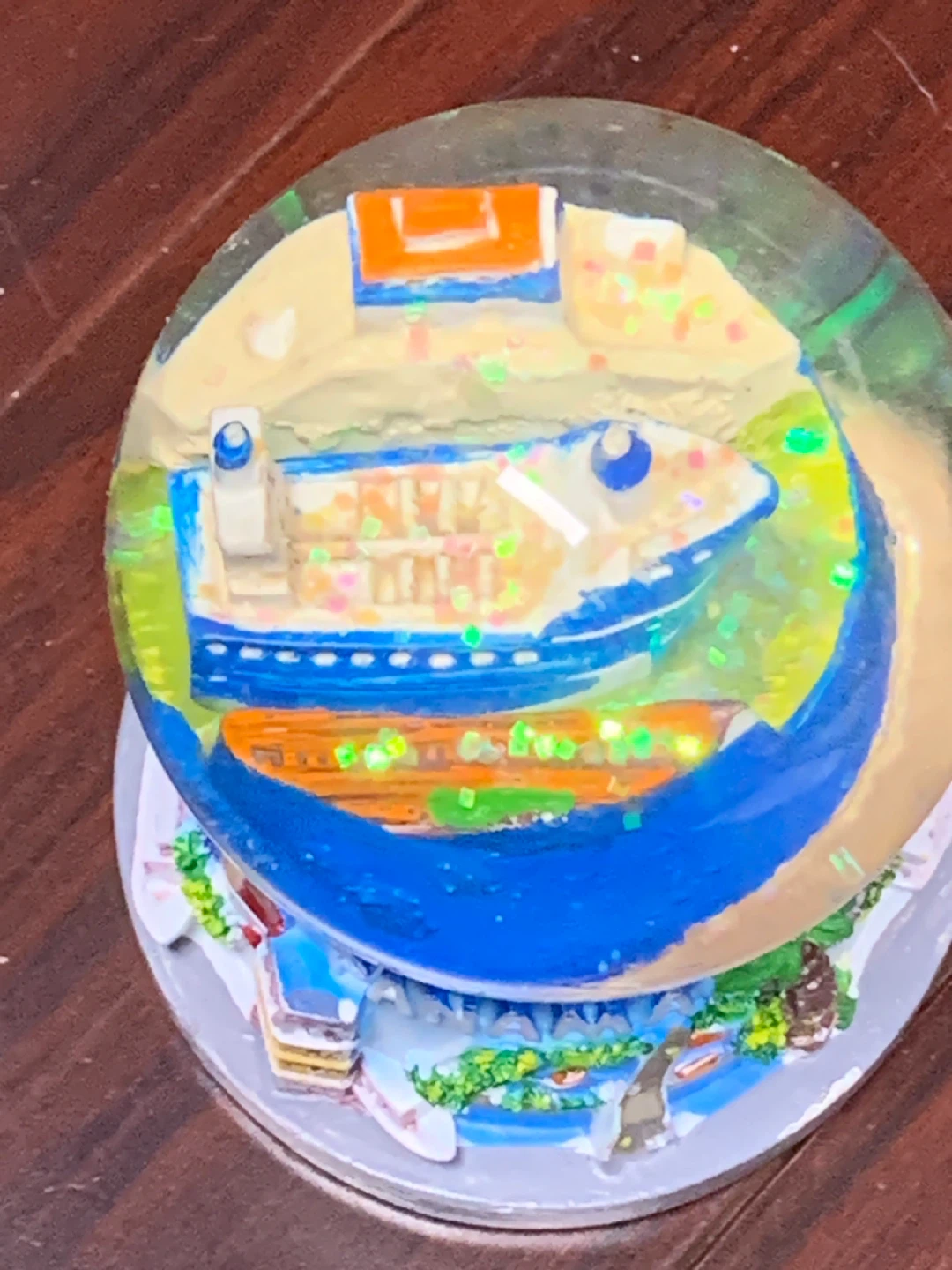 Panama Cruise Ship Snow Globe - photo 3