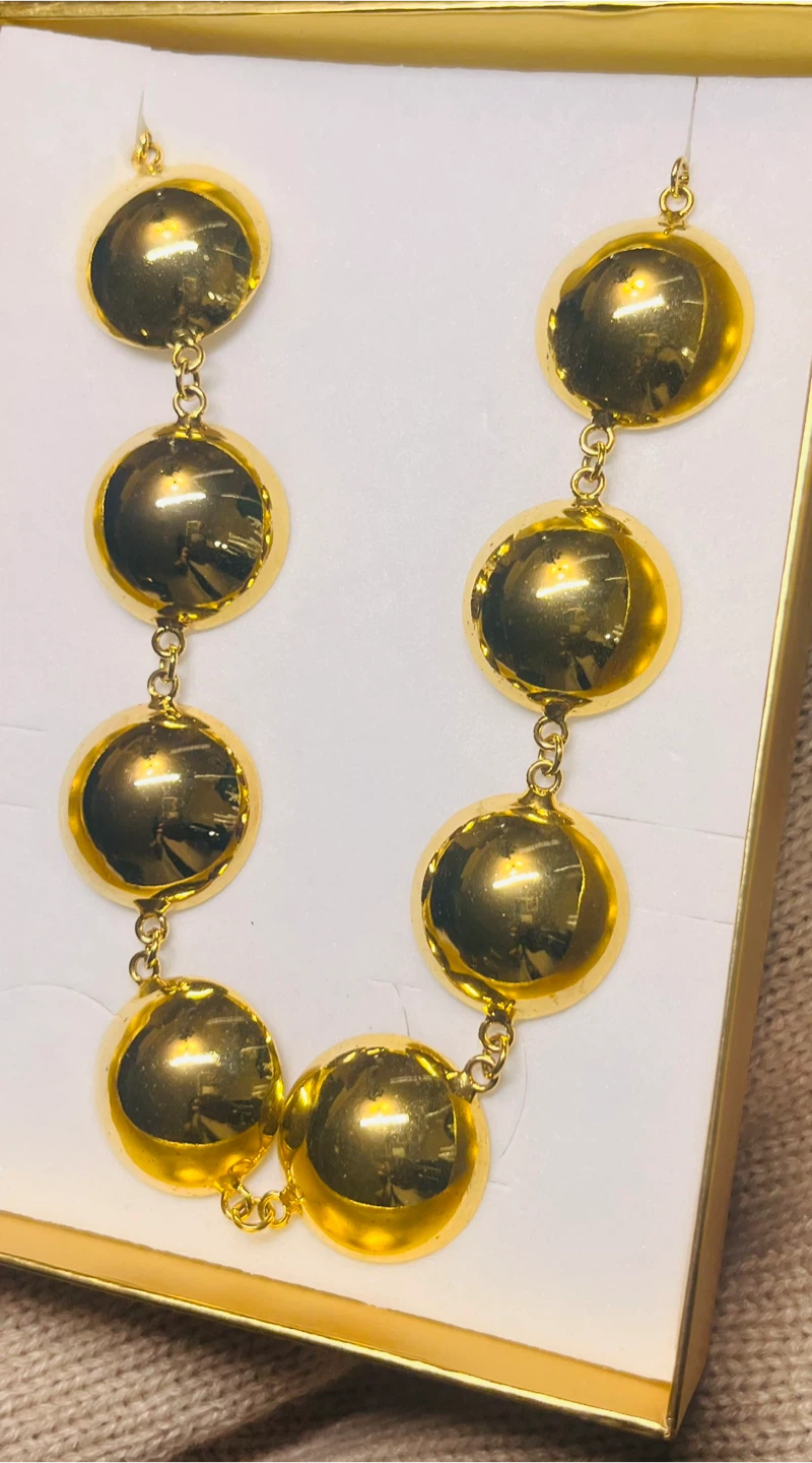 Gold Tone Statement Necklace - photo 3