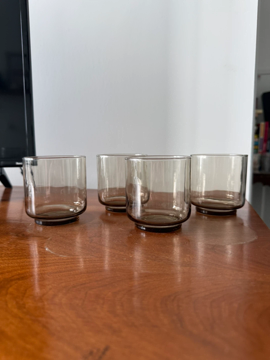 MCM Smoked Glass Tumblers