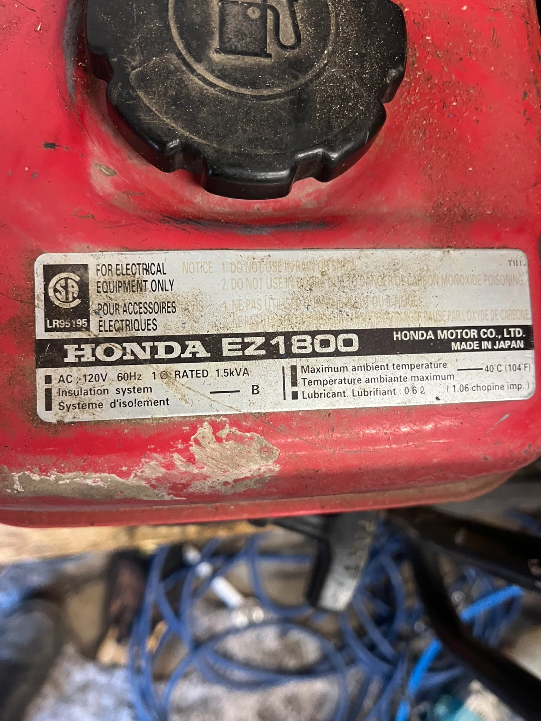 Honda EZ1800 Generator