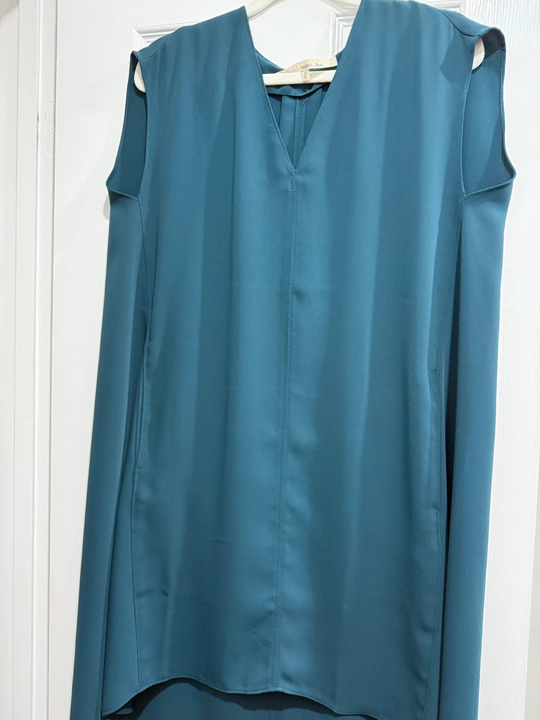 Rachel Roy Teal V-Neck Blouse - XS chest 20