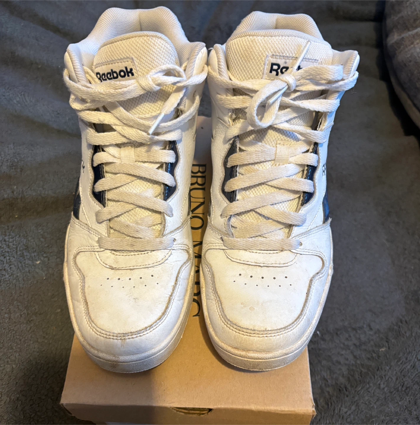Reebok Men's White High-Top Sneakers - Size 8