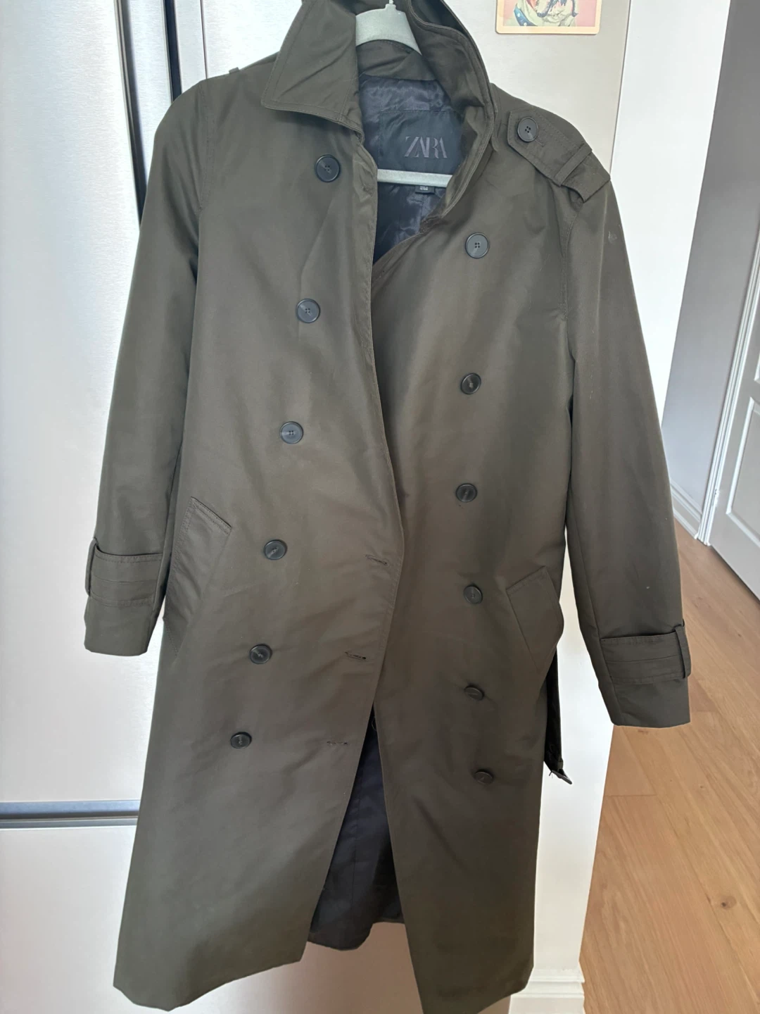 Water Repellent Double-Breasted Trench Coat - photo 2