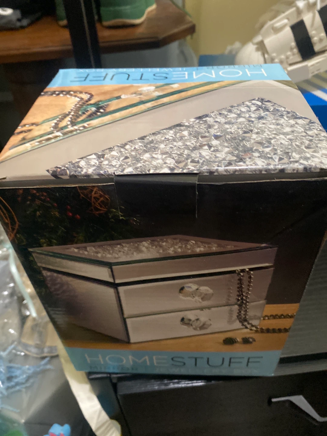 HOMESTUFF Mirrored Jewelry Box