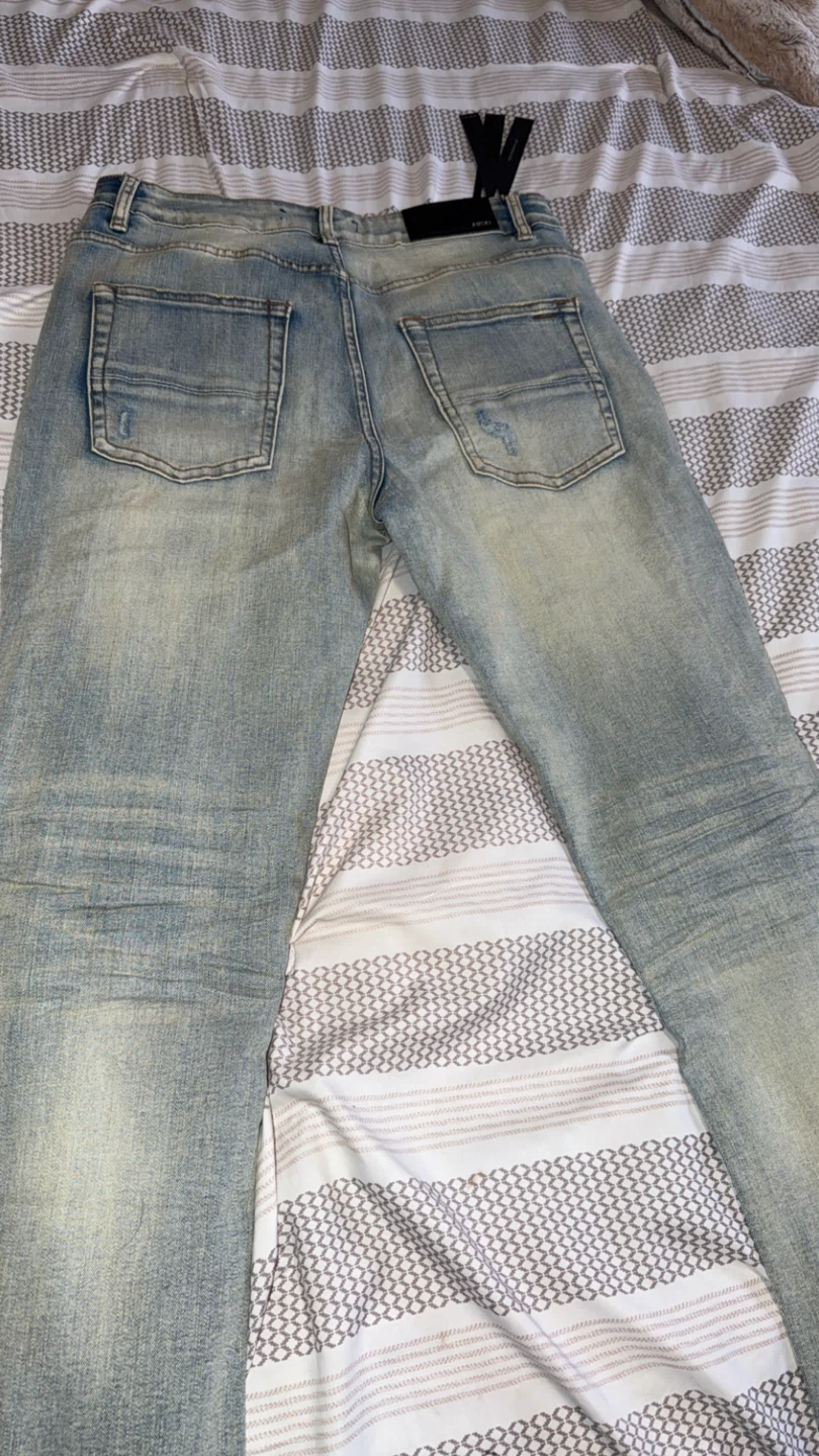 AMIRI Distressed Blue Jeans - photo 3