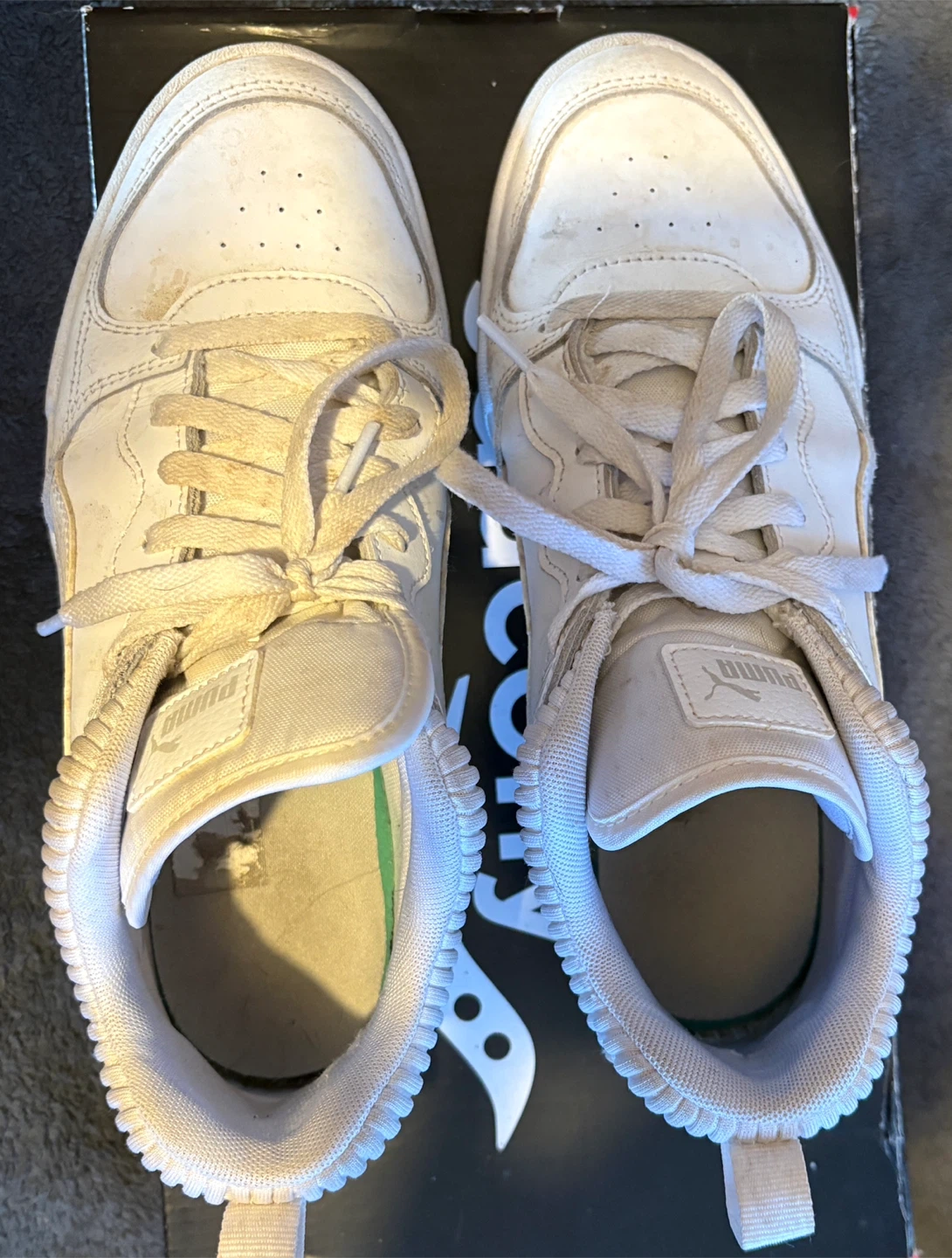 Puma White Lace-Up Sneakers - Women's Size 9 - photo 3