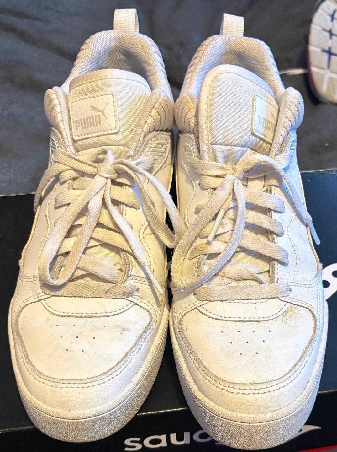 Puma White Lace-Up Sneakers - Women's Size 9
