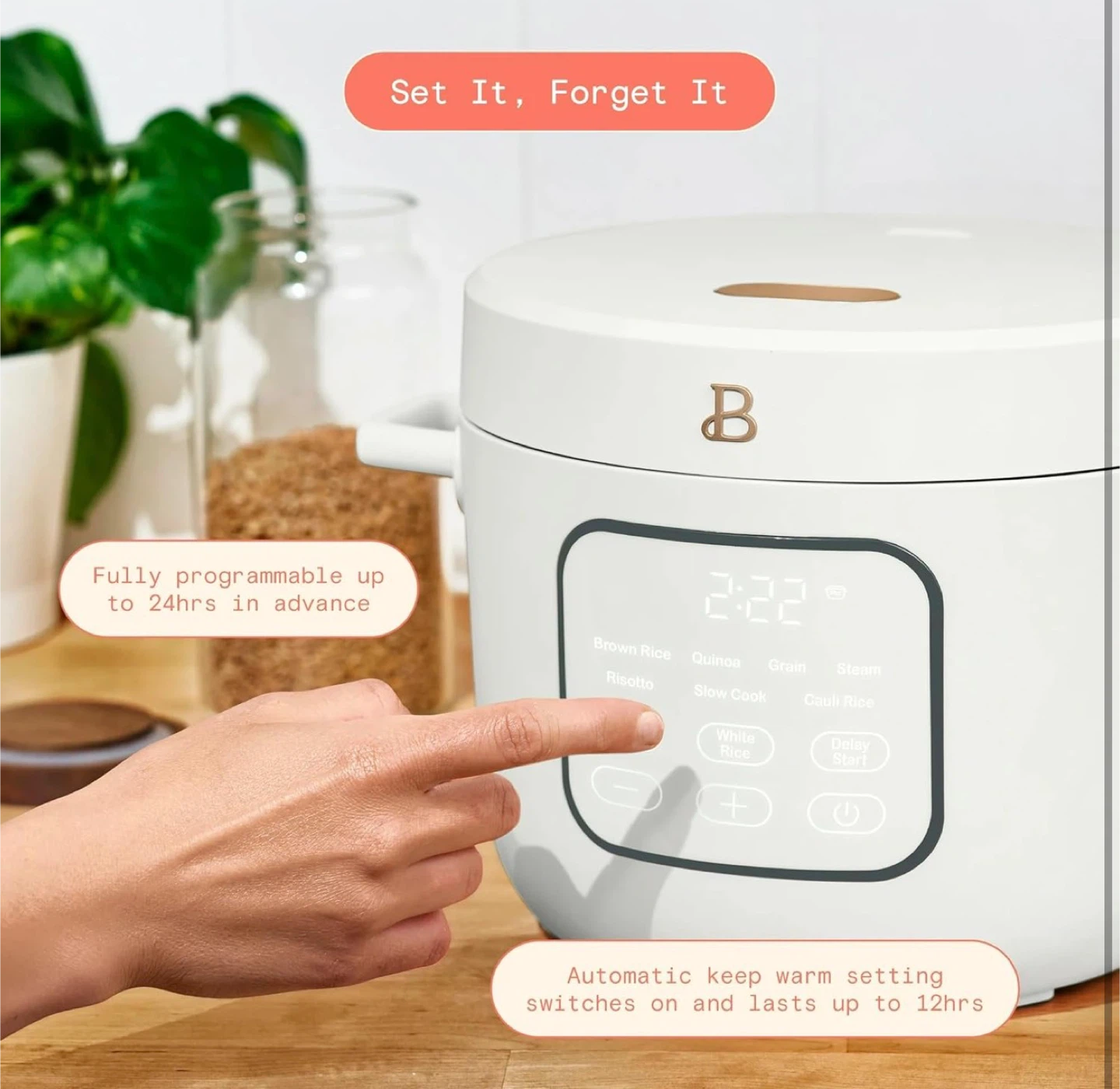 Multi-Function Rice Cooker with 8 Smart Presets - photo 2