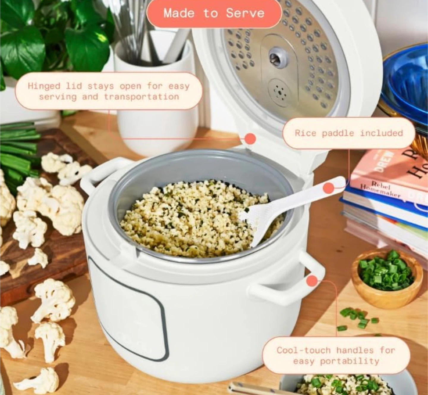 Multi-Function Rice Cooker with 8 Smart Presets