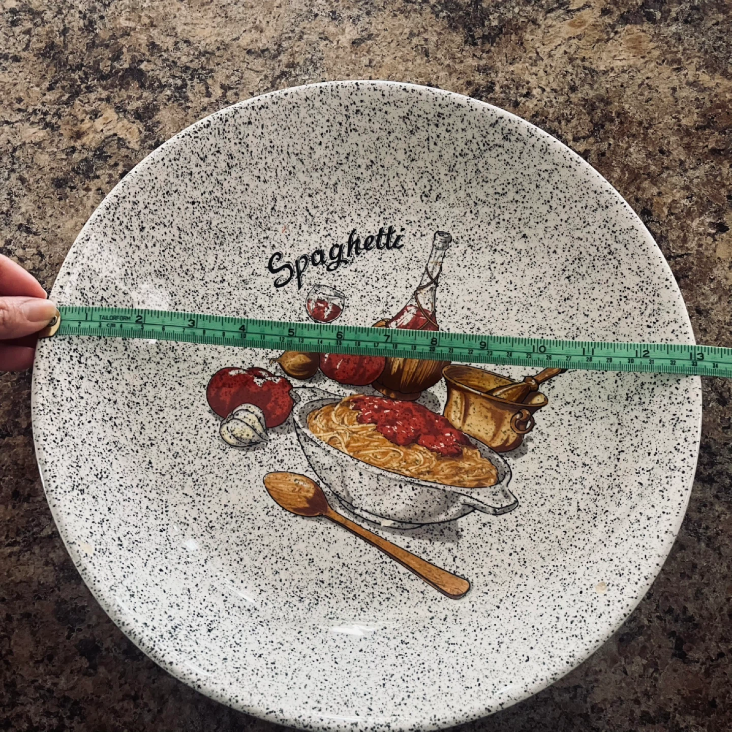 Large Spaghetti Plate - photo 2