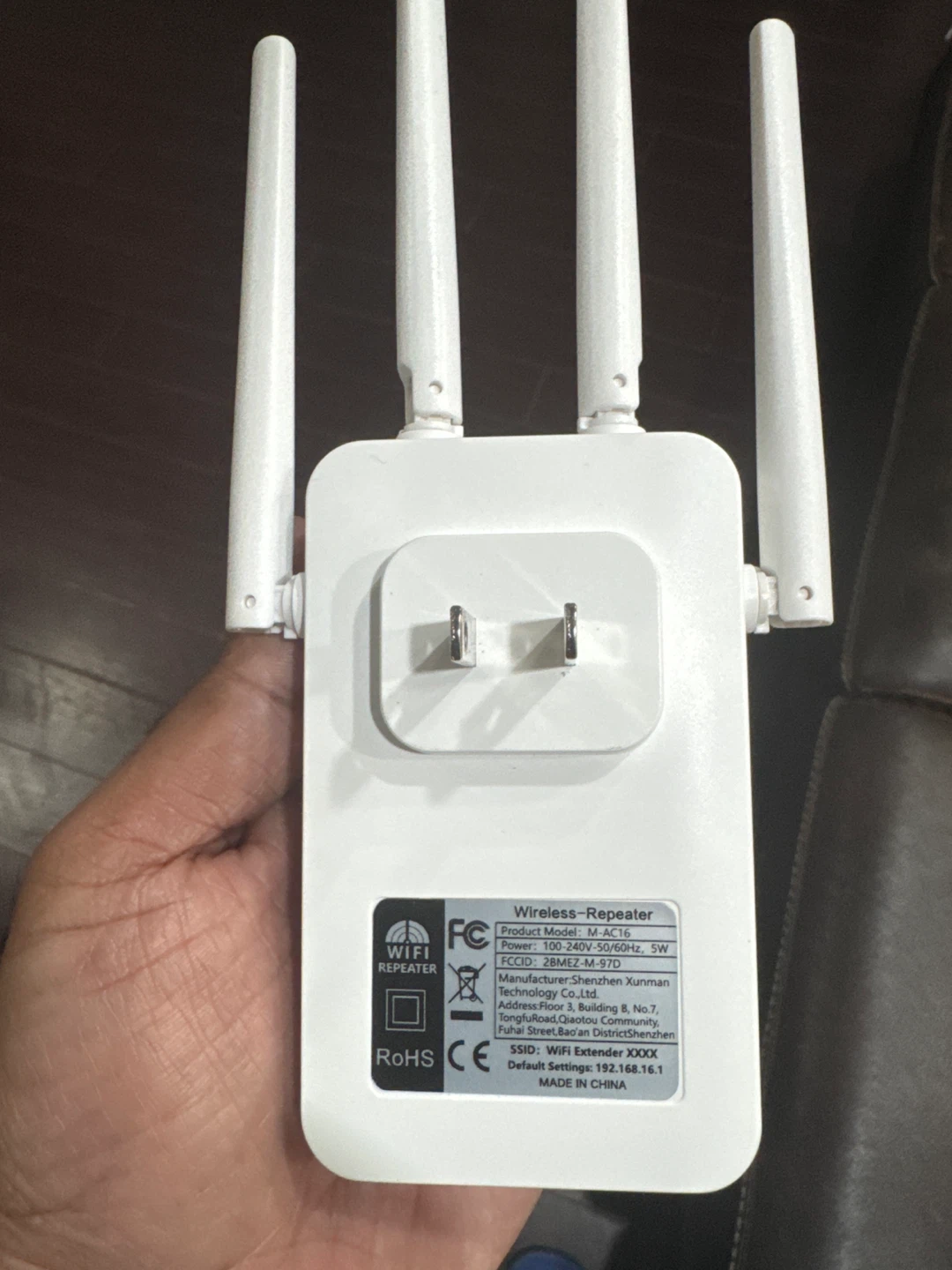 Wireless WiFi Repeater Extender M-AC16 - photo 3