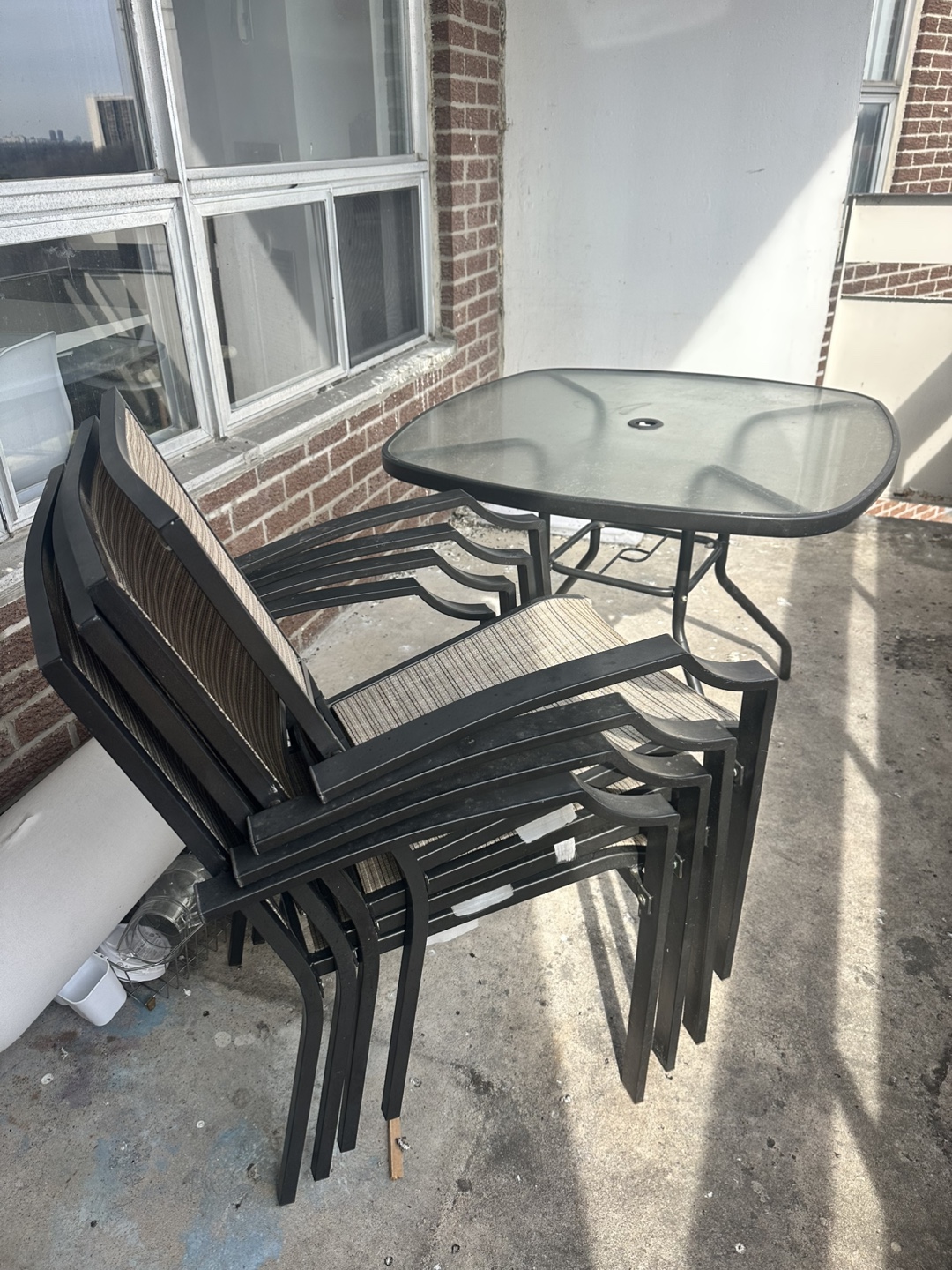 Glass Top Patio Dining Set - photo 5