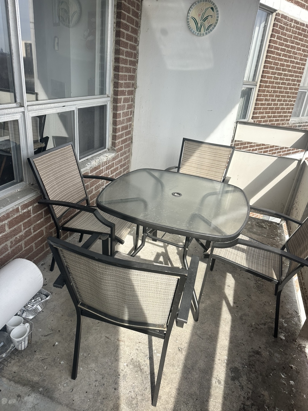 Glass Top Patio Dining Set - photo 2