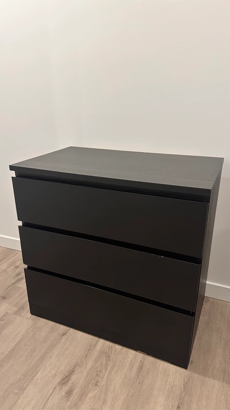 2 x Malm 3 Drawer - photo 4
