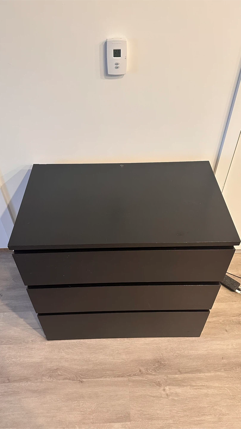 2 x Malm 3 Drawer - photo 2