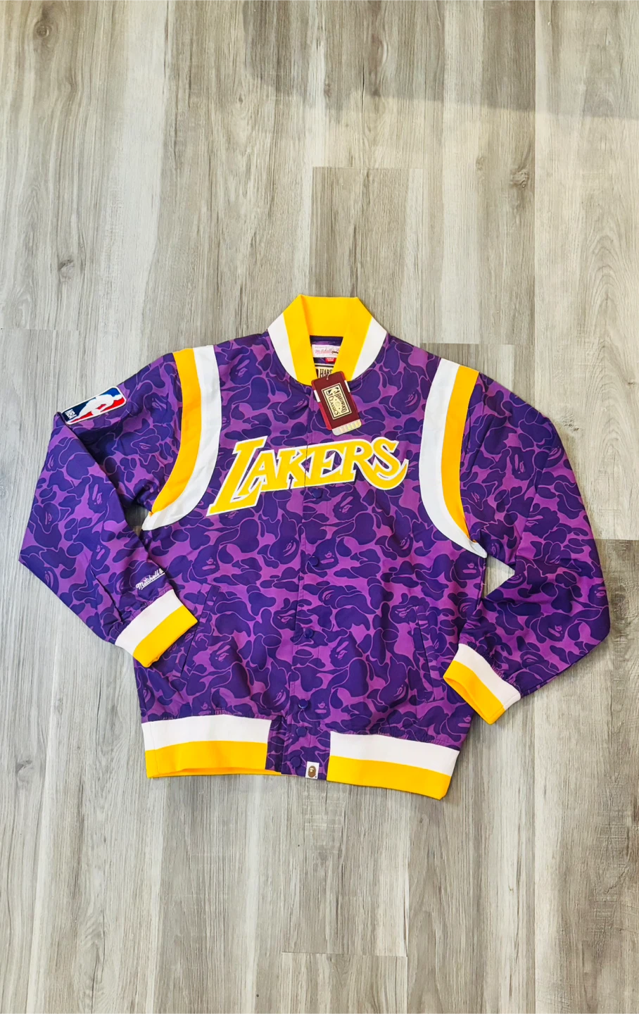 BAPE x NBA Los Angeles Lakers Varsity Jacket