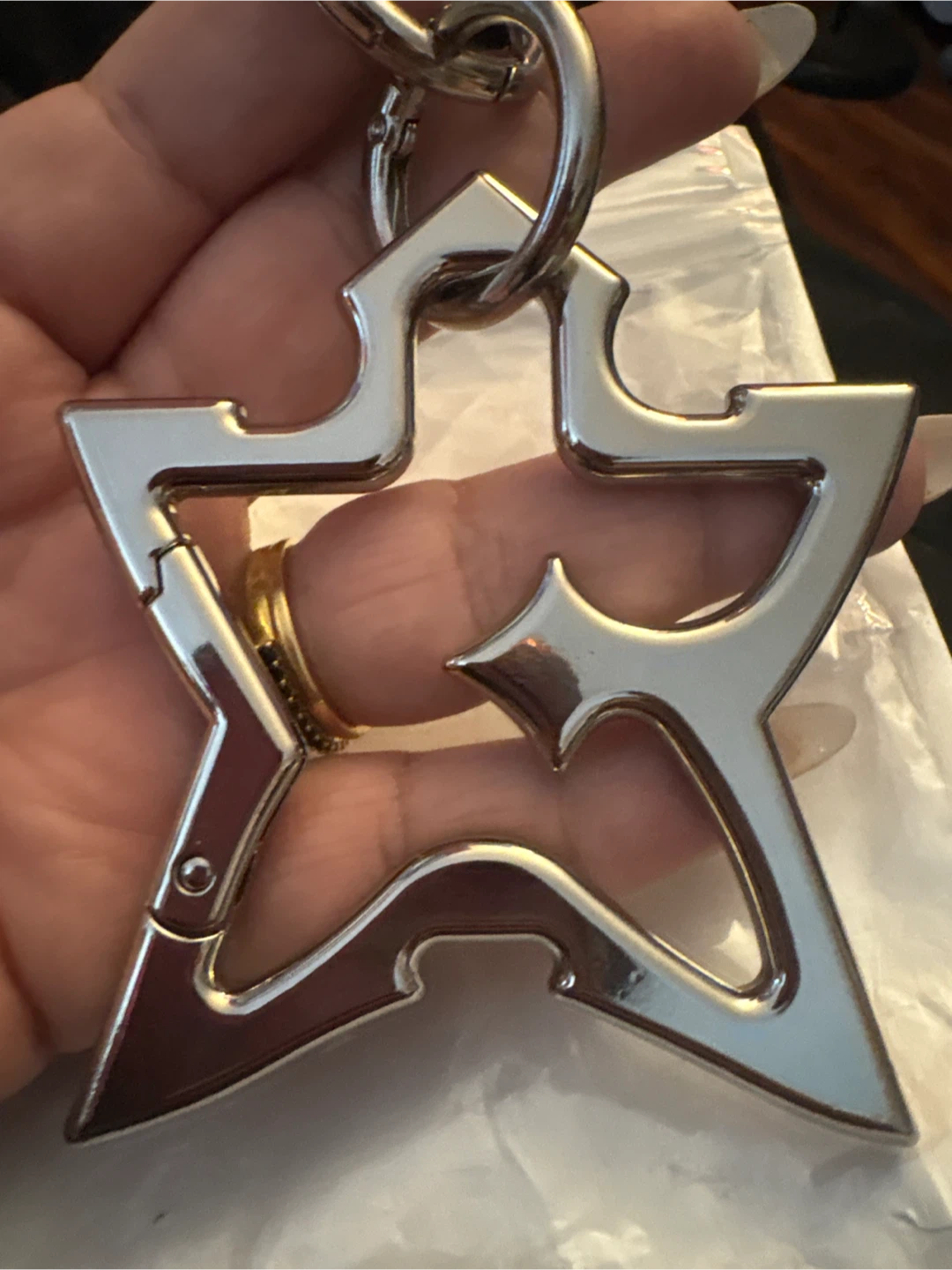 New Unique Sturdy Star Shaped Keychain Clip - photo 5