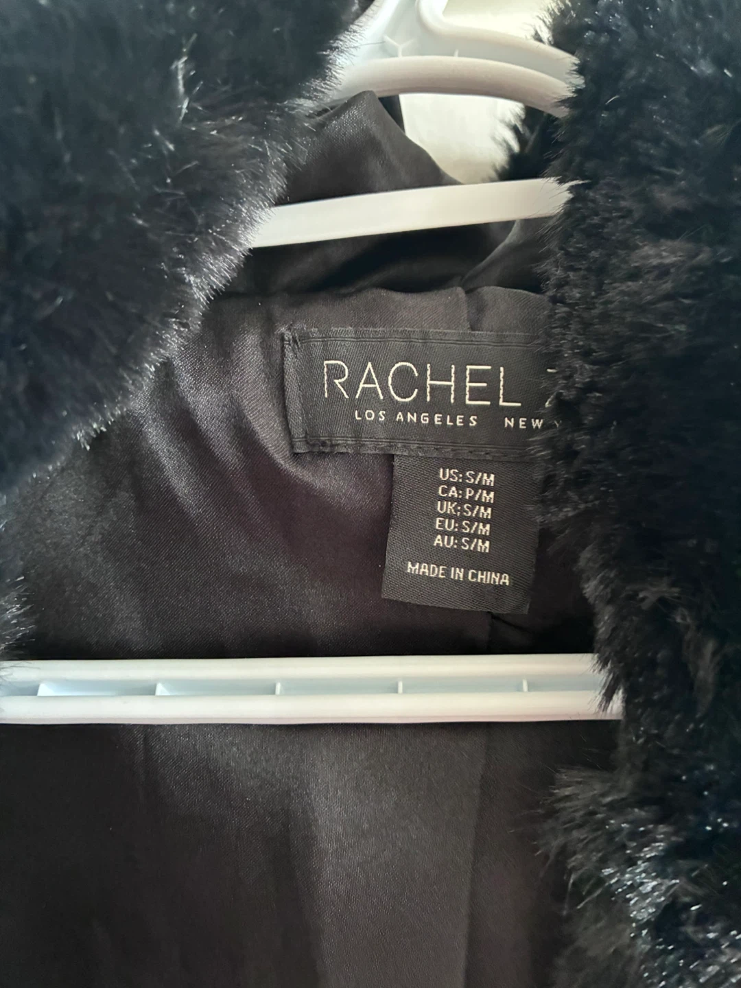 RACHEL ZOE Black Faux Fur Vest - photo 2