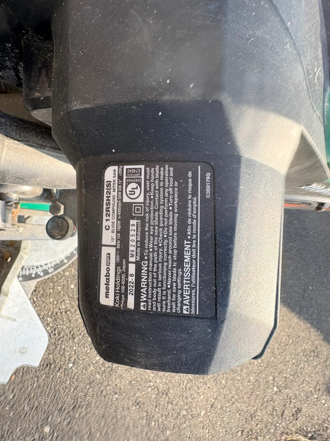 Metabo HPT 12" Compound Miter Saw C12RSH2S - photo 4