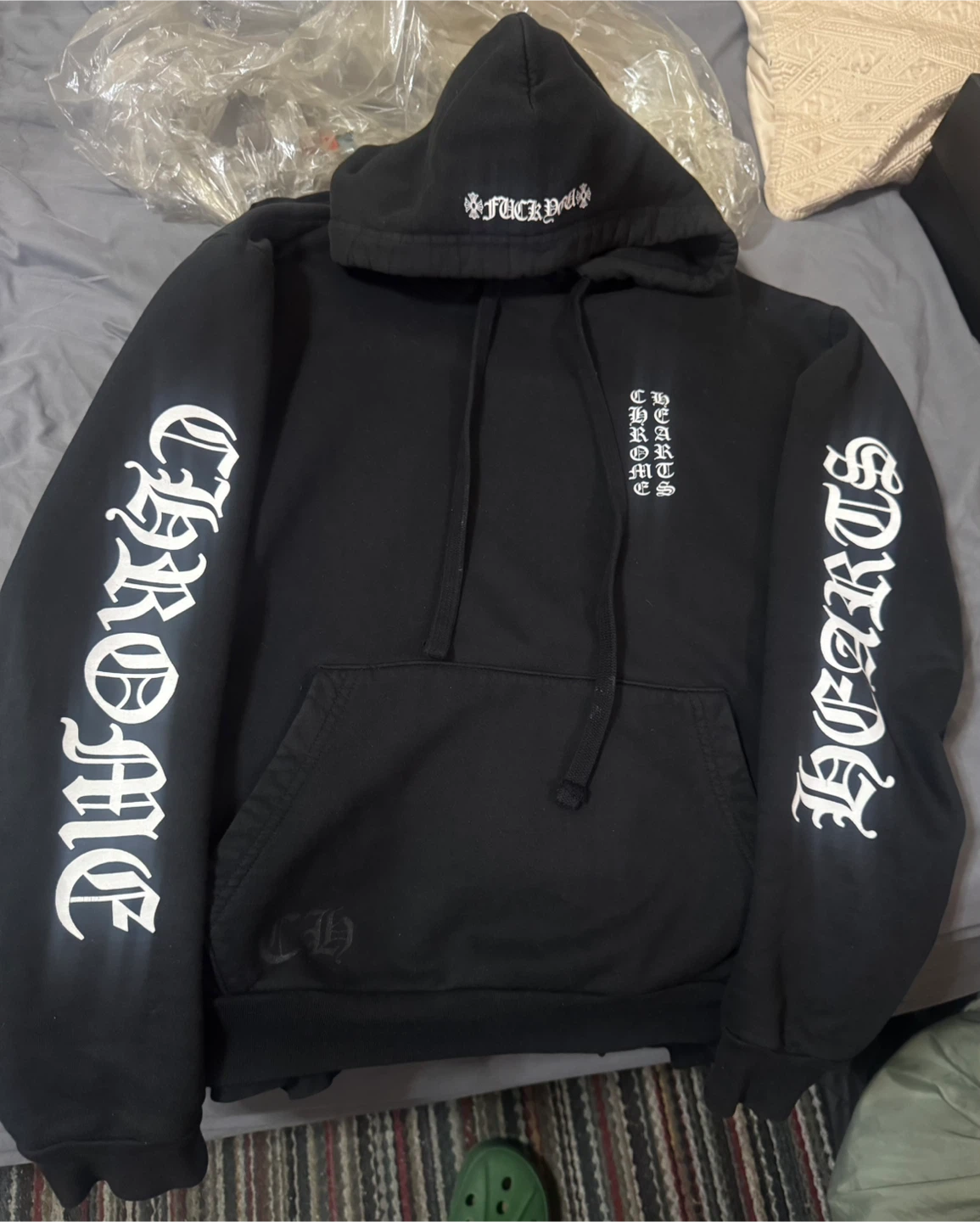 Chrome Hearts Vertical Logo Hoodie